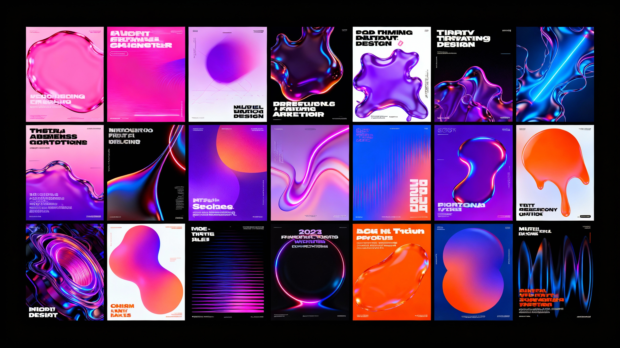 Modern poster collage