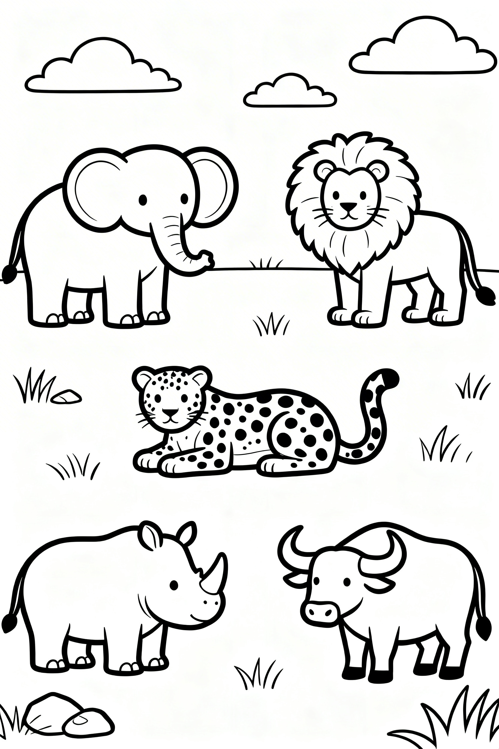 Big 5 coloring page