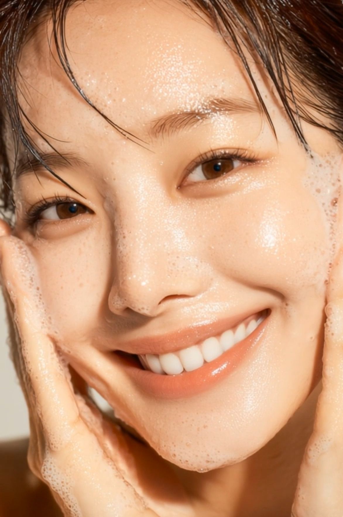Fragment of a skin care product advertisement